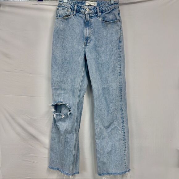 Abercrombie & Fitch Curve Love ’90s Relaxed High Rise Jeans Women’s 26 / 2L - Picture 6 of 10